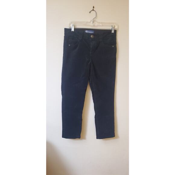Democracy Ab Solution Straight Leg Black Corduroy Pants Size 4 Petite Stretch - Picture 1 of 9